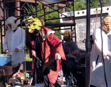 Here I am playing musical saw with the Spaceband at last 4th Street Fair, 2007.