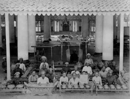A Gamelan Orchestra,circa late 1800's.